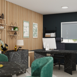 Notranjost pisarne Hosekra Monarch