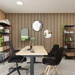 Dekorativni detajli v pisarni Hosekra Noir