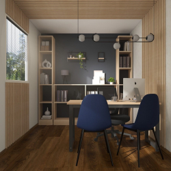 Sodobna postavitev pisarne Hosekra Urban