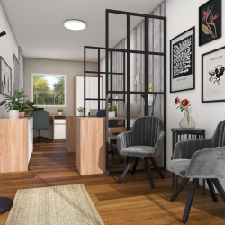 Modularna pisarna Vista z delovnimi postajami