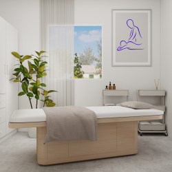 Masažni prostor salona Amethyst Hosekra