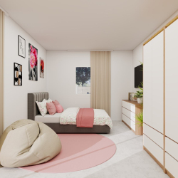 Funkcionalna mladinska soba Blossom