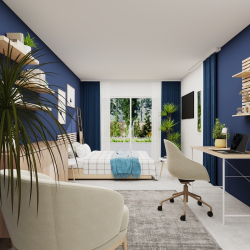 Celosten pogled mladinske sobe PULSE