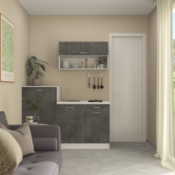 Kuhinja z antracit frontami