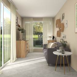 Svetel dnevni prostor vikenda Mountain